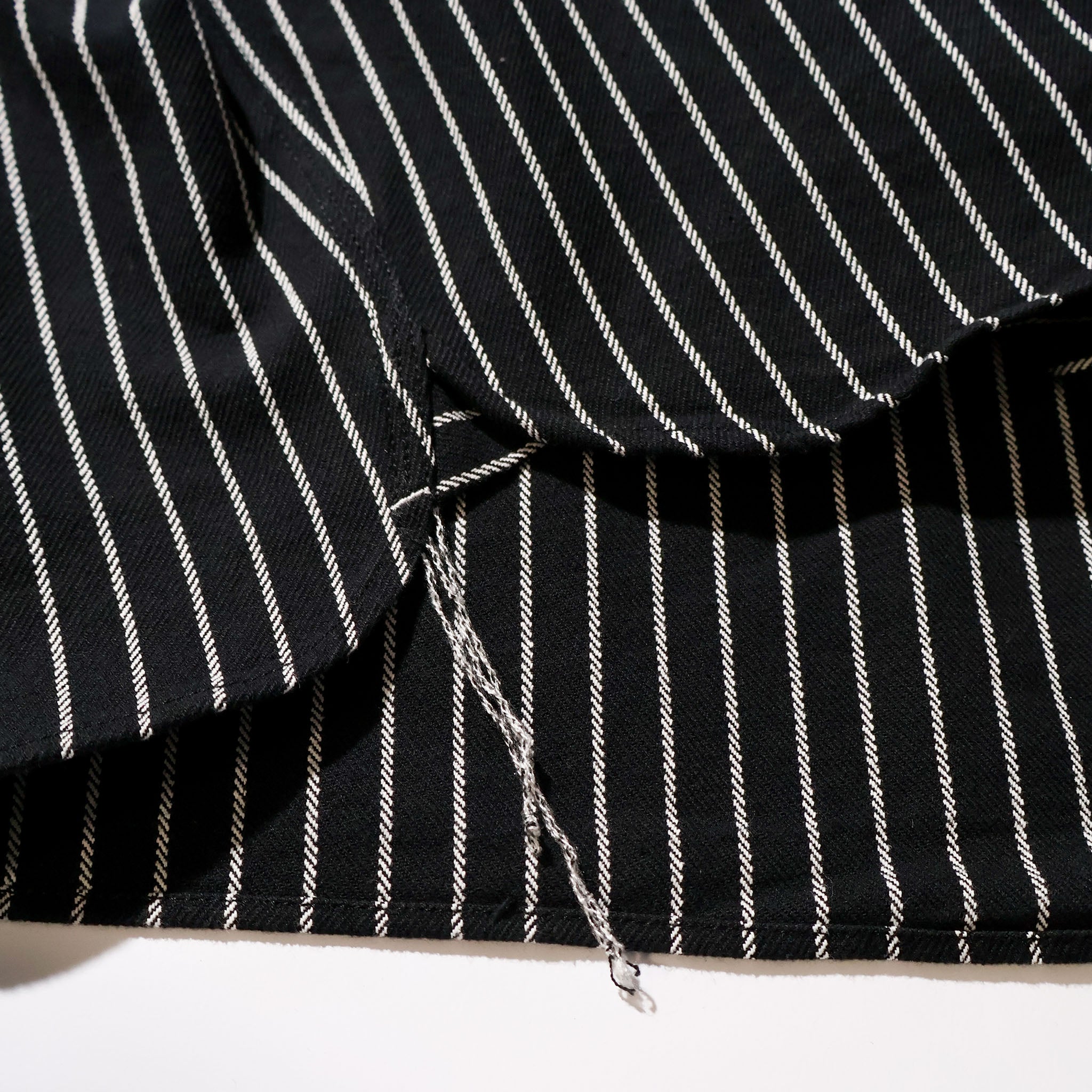 HOUSTON / 41255 STRIPE VIYELLA SHIRT BLACK