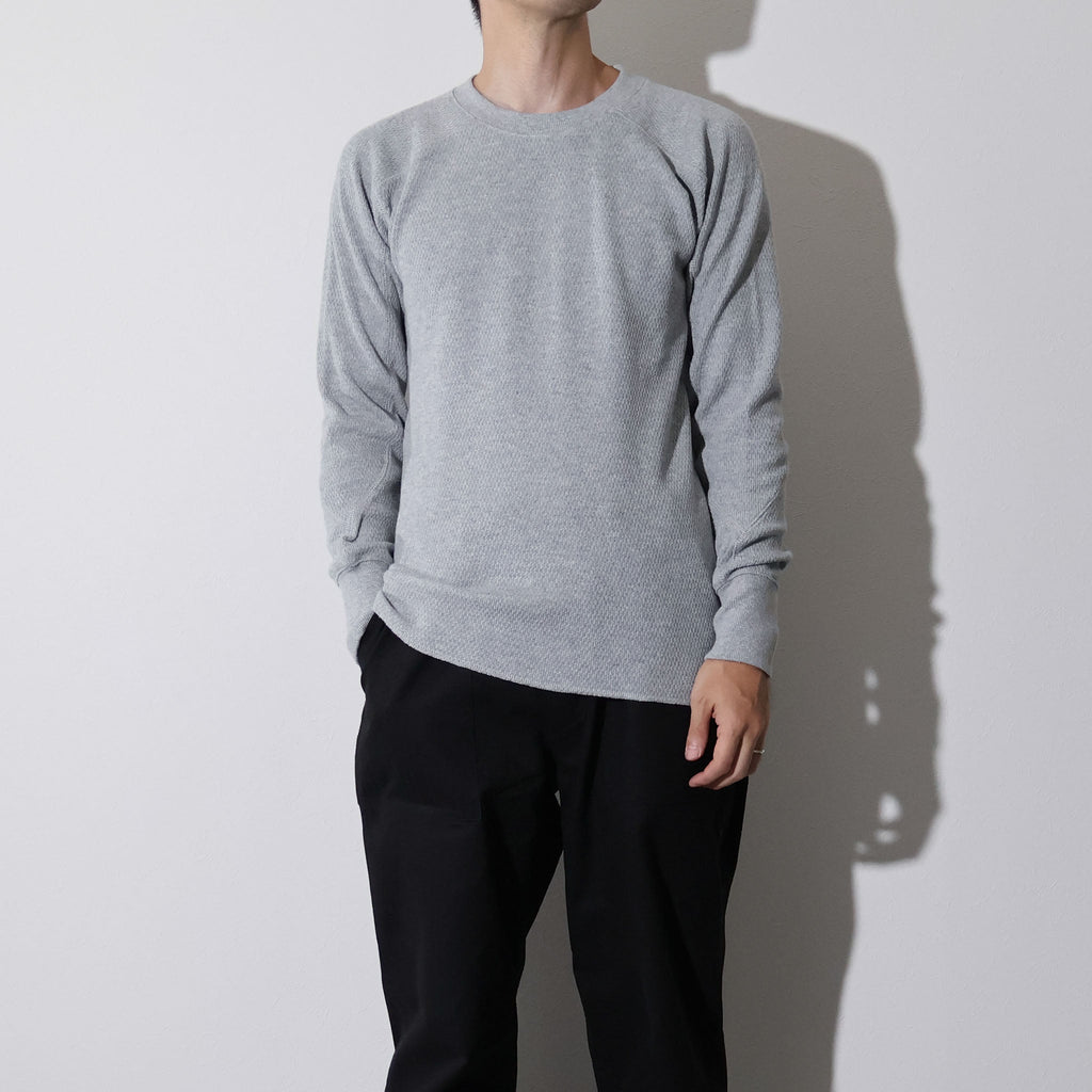 HOUSTON / 20971 HEAVY THERMAL C/N L/S TEE GRAY