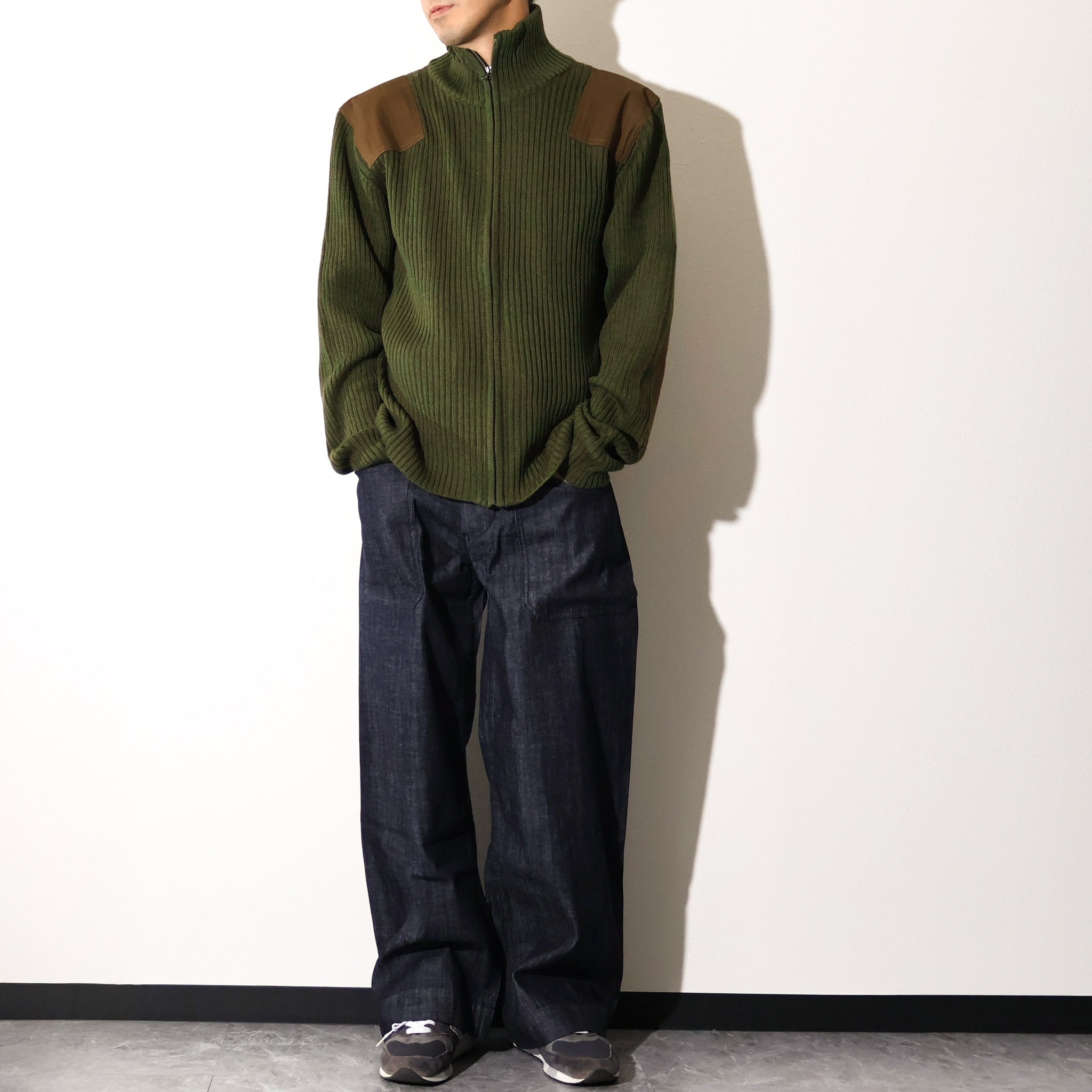 HOUSTON / 2510 COMMAND ZIP SWEATER OLIVE