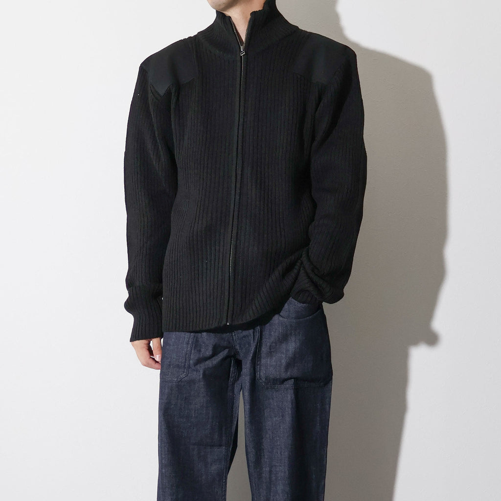 HOUSTON / 2510 COMMAND ZIP SWEATER BLACK