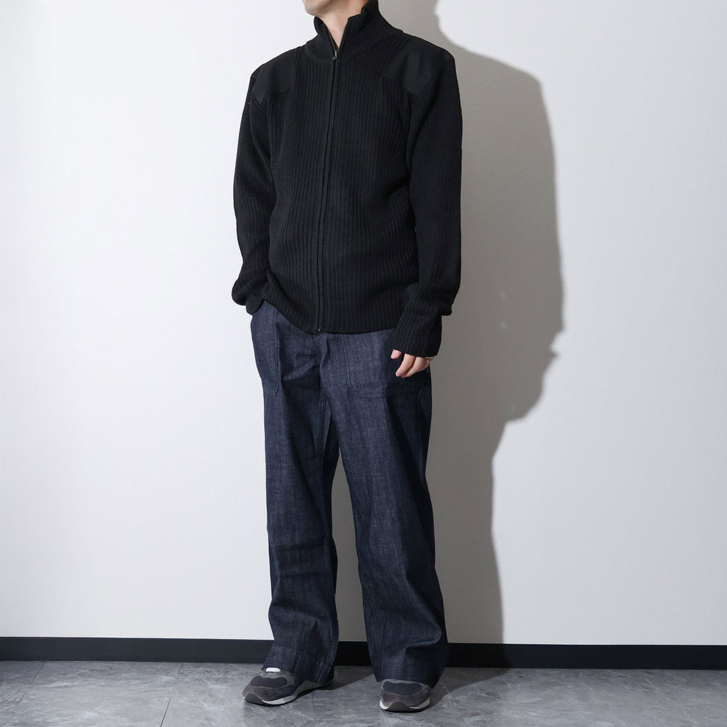 HOUSTON / 2510 COMMAND ZIP SWEATER BLACK