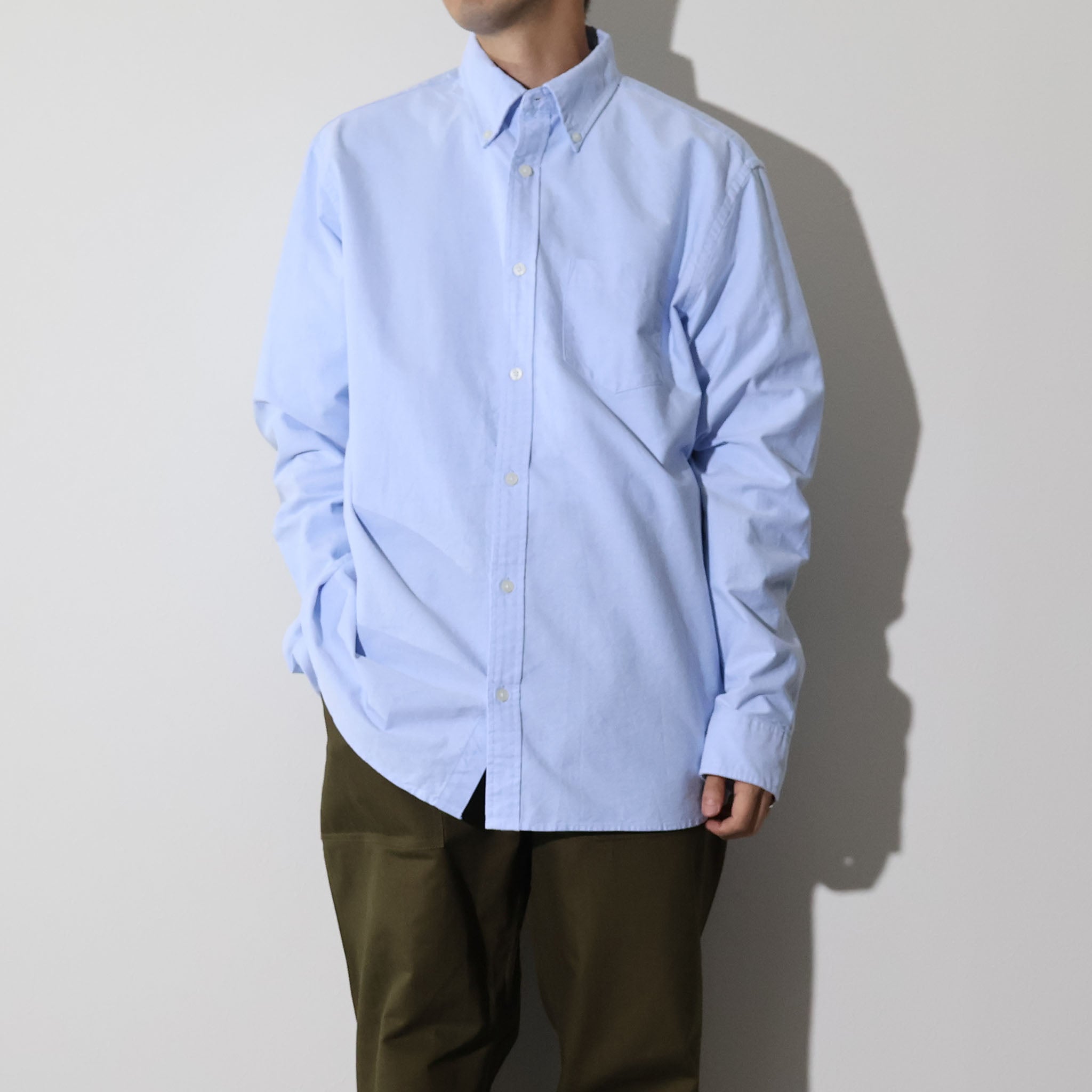 BROOKS BROTHERS / CASUAL OXFORD CLOTH SHIRTS BLUE