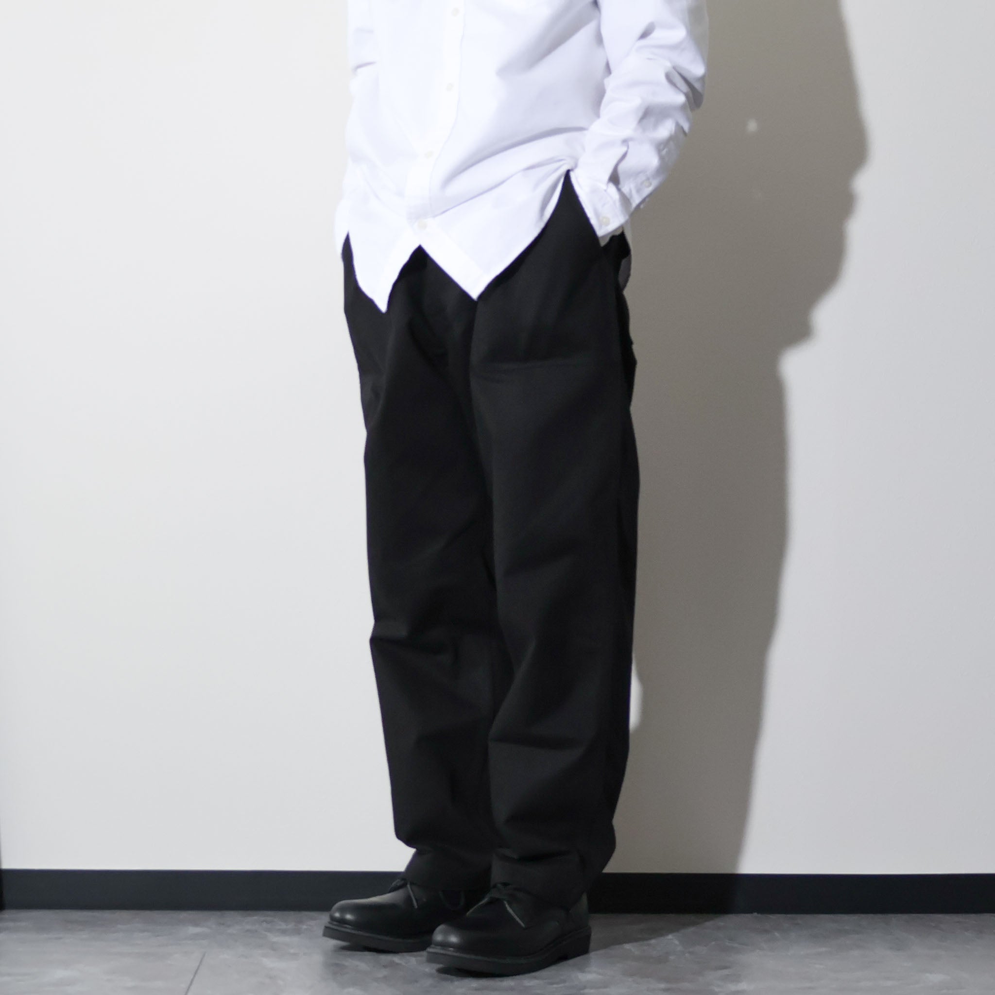 HOUSTON / 10158 U.S.ARMY HBT UTILITY TROUSERS (TAPERD) BLACK