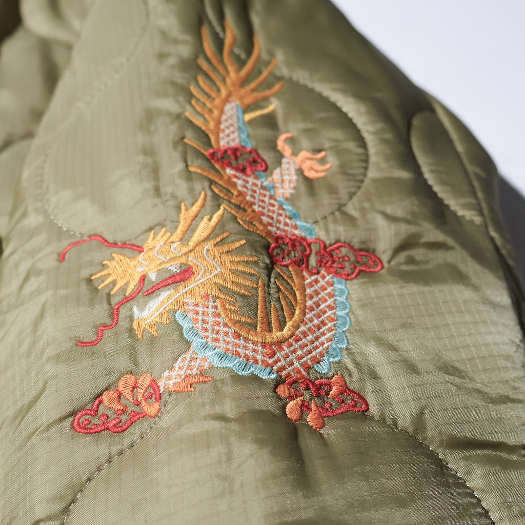 HOUSTON / 51512 NYLON VIETNAM JACKET OLIVE (MAP)