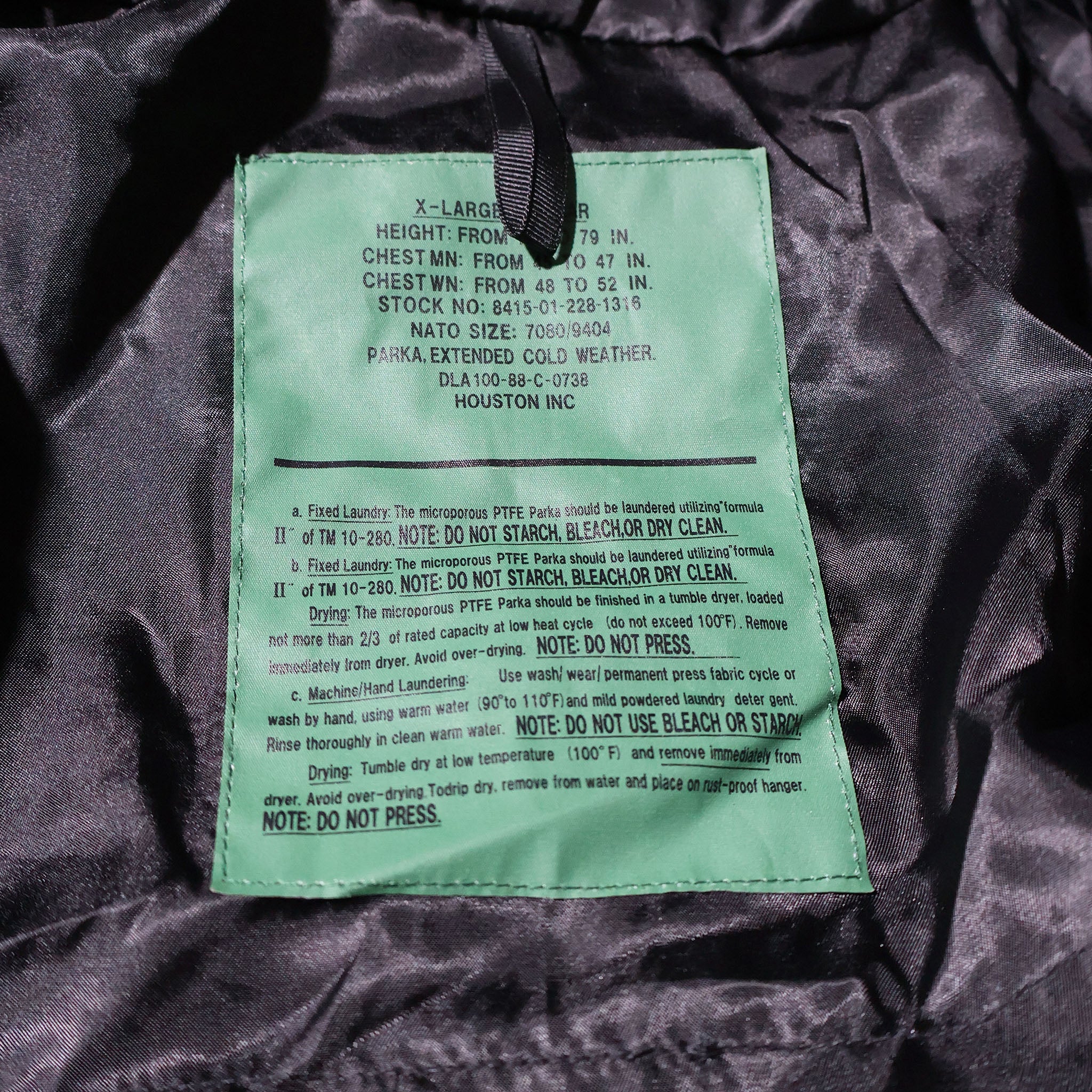 HOUSTON / 50311 ECWCS PARKA BLACK