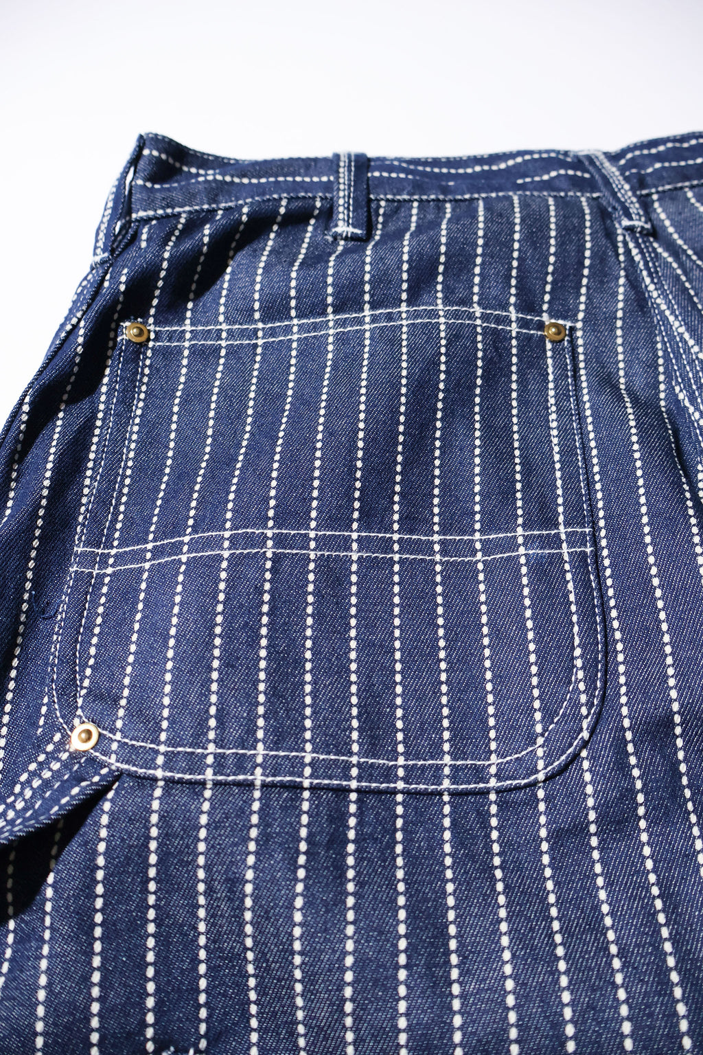 HOUSTON / 10165 WABASH DENIM DOUBLE KNEE PAINTER PANTS