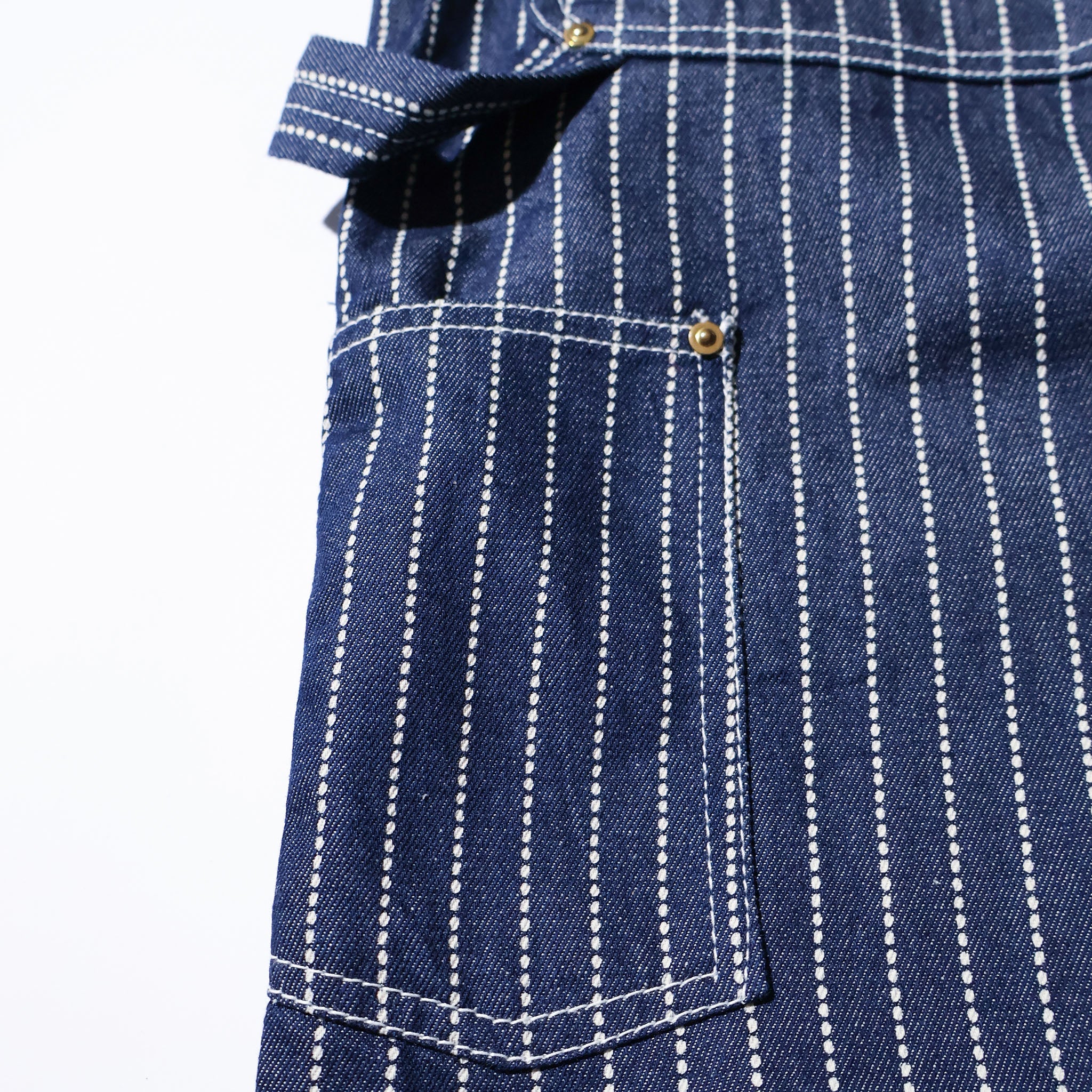 HOUSTON / 10165 WABASH DENIM DOUBLE KNEE PAINTER PANTS