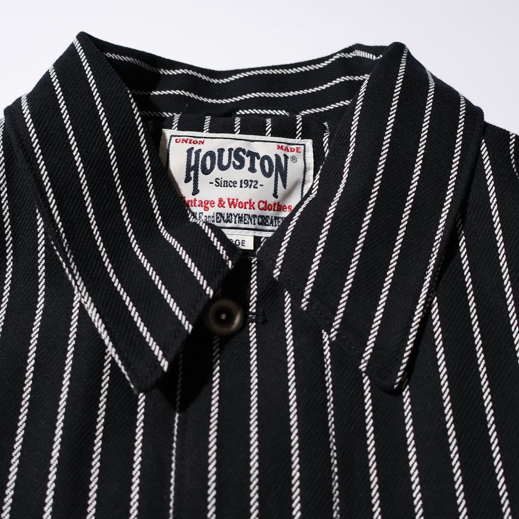 HOUSTON / 51500 STRIPE VIYELLA COVERALL BLACK