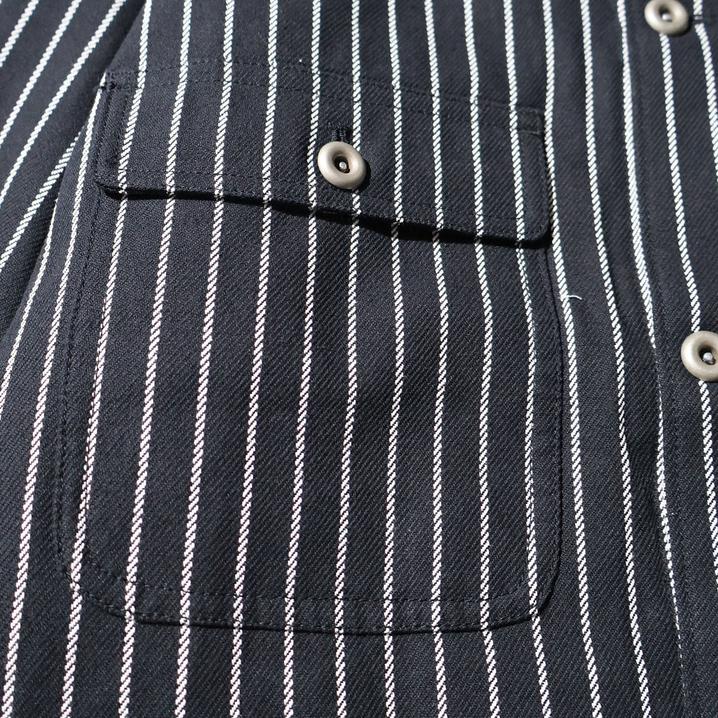 HOUSTON / 51500 STRIPE VIYELLA COVERALL BLACK