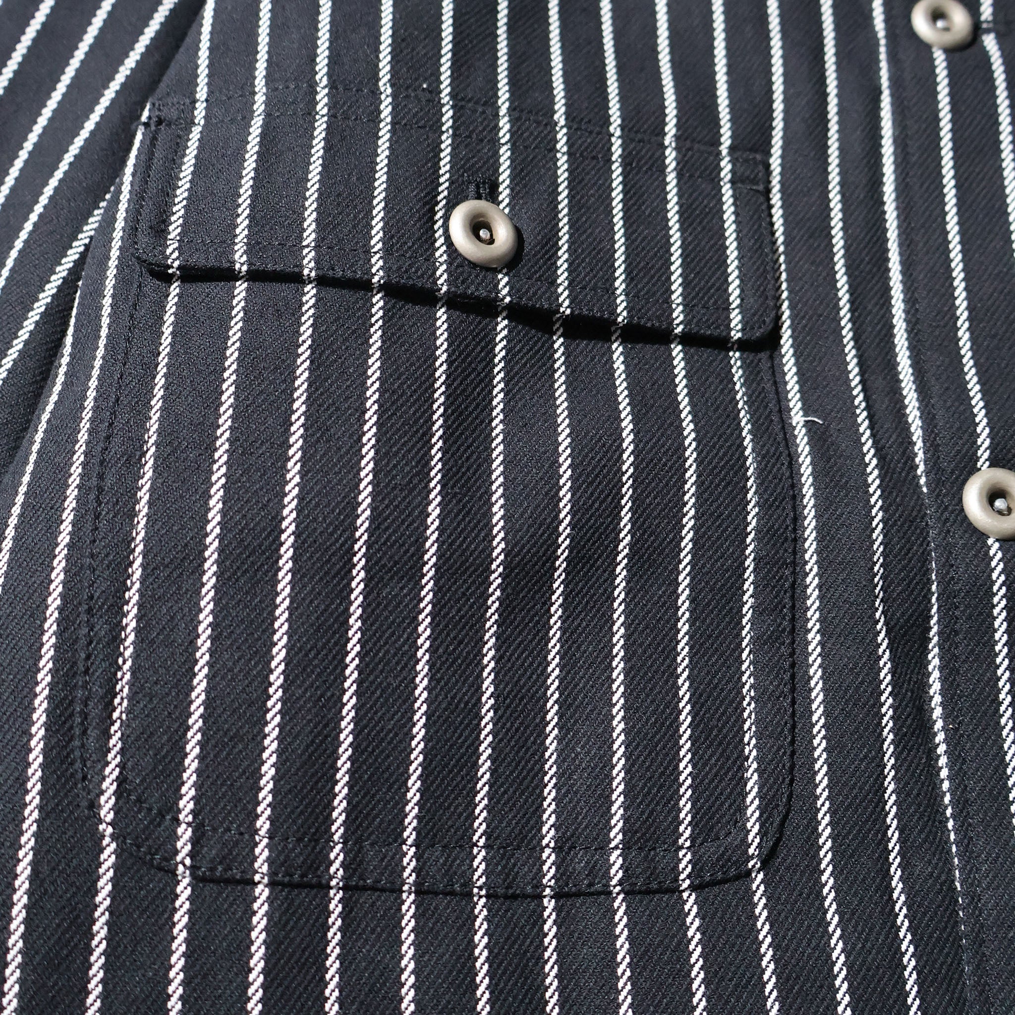HOUSTON / 51500 STRIPE VIYELLA COVERALL BLACK