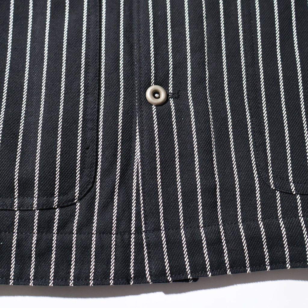 HOUSTON / 51500 STRIPE VIYELLA COVERALL BLACK