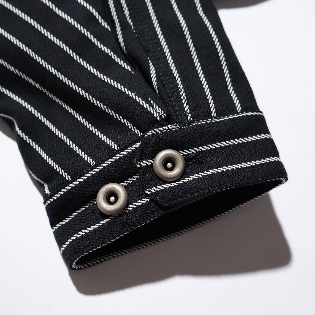 HOUSTON / 51500 STRIPE VIYELLA COVERALL BLACK