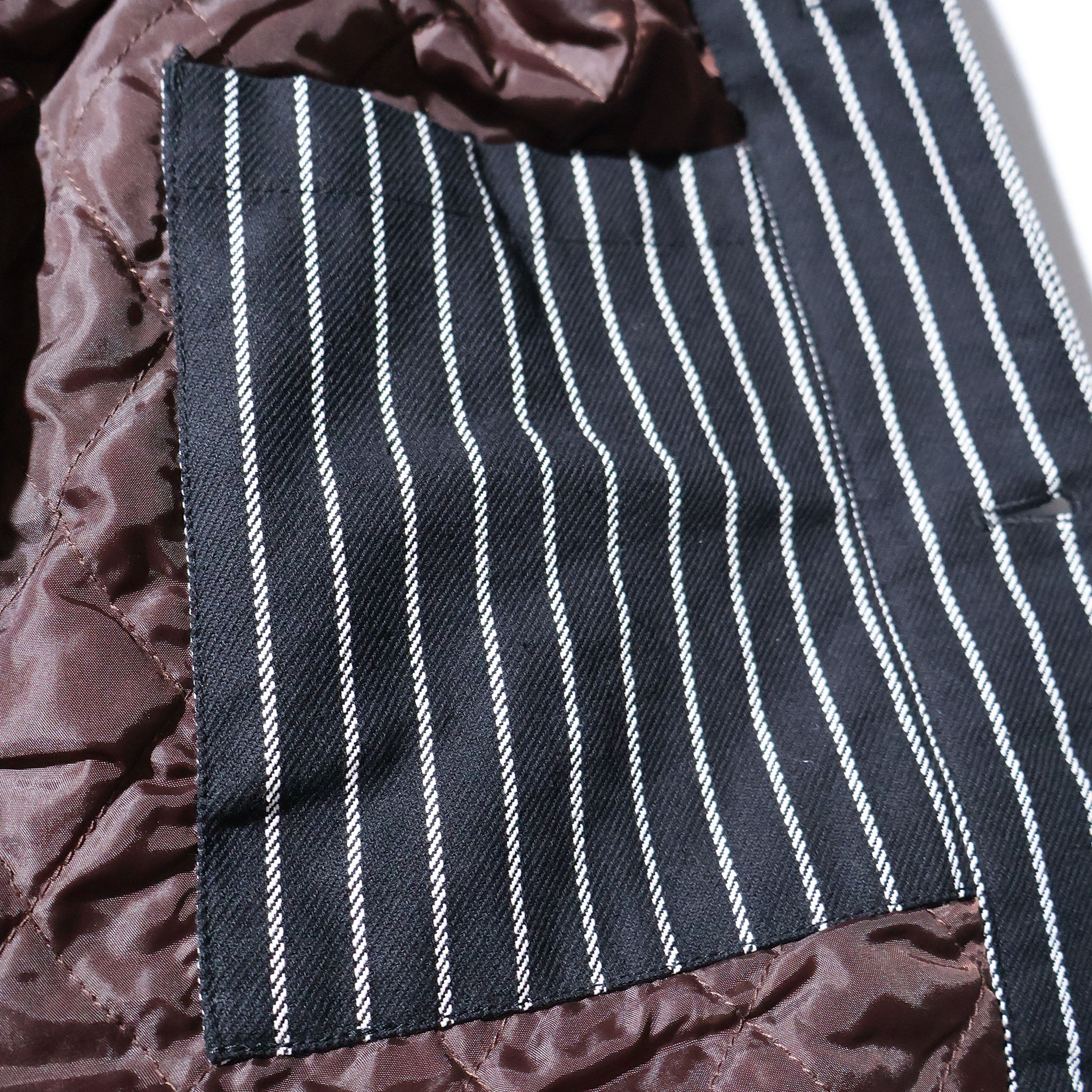 HOUSTON / 51500 STRIPE VIYELLA COVERALL BLACK