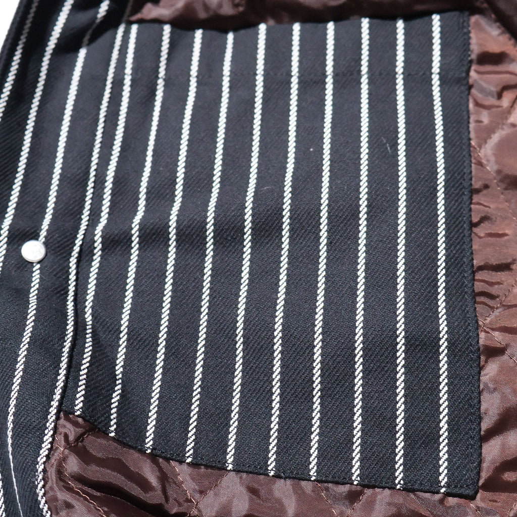 HOUSTON / 51500 STRIPE VIYELLA COVERALL BLACK
