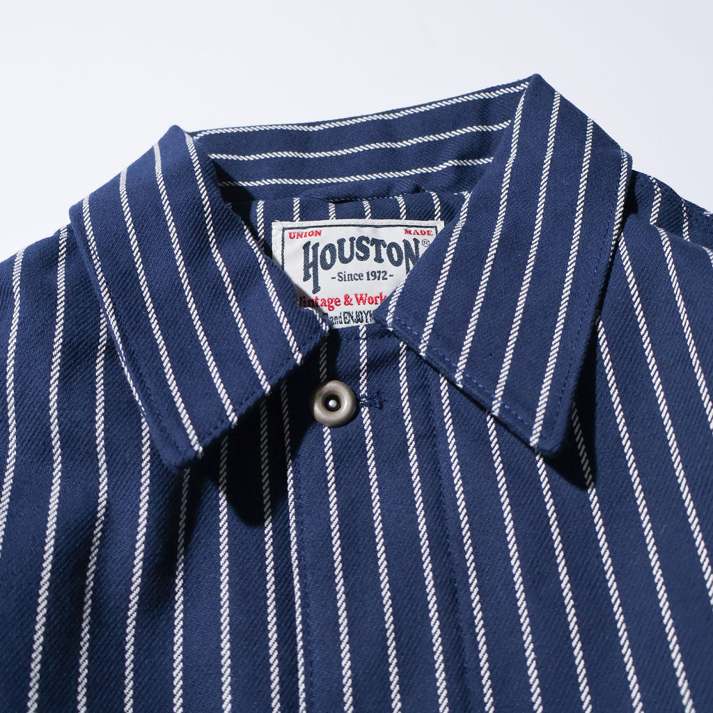HOUSTON / 51500 STRIPE VIYELLA COVERALL NAVY