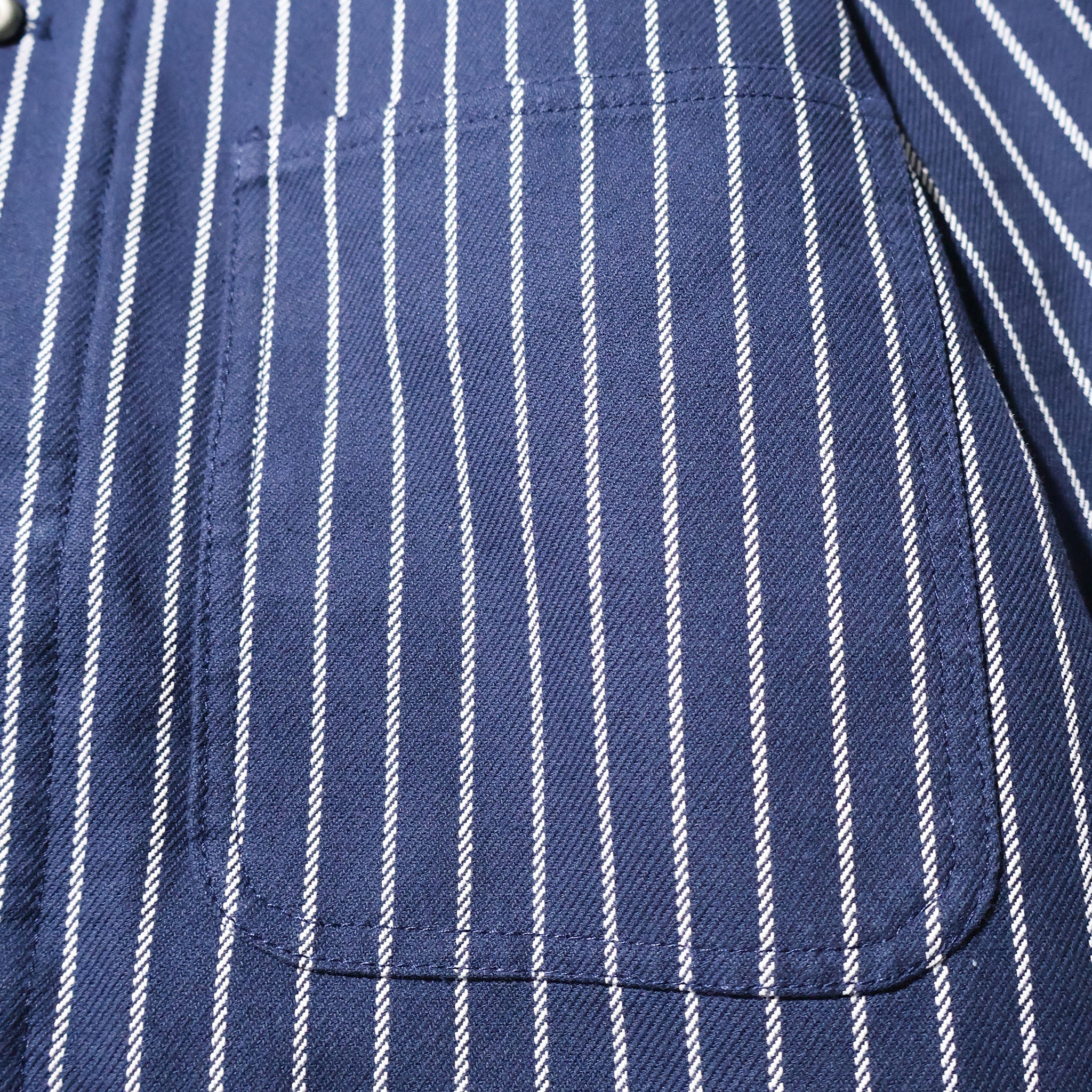 HOUSTON / 51500 STRIPE VIYELLA COVERALL NAVY