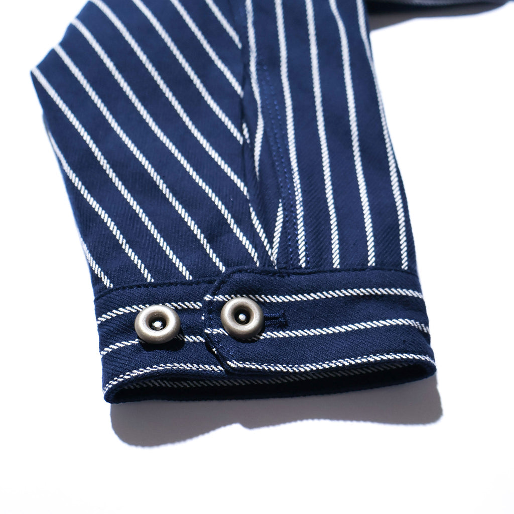 HOUSTON / 51500 STRIPE VIYELLA COVERALL NAVY
