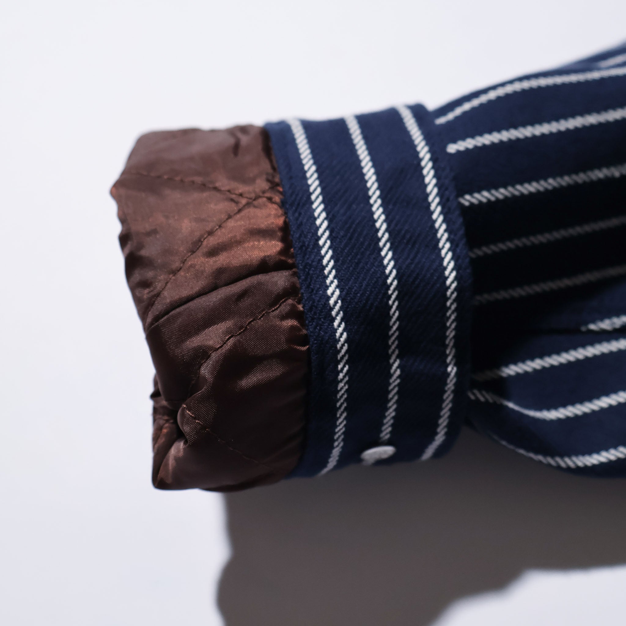 HOUSTON / 51500 STRIPE VIYELLA COVERALL NAVY