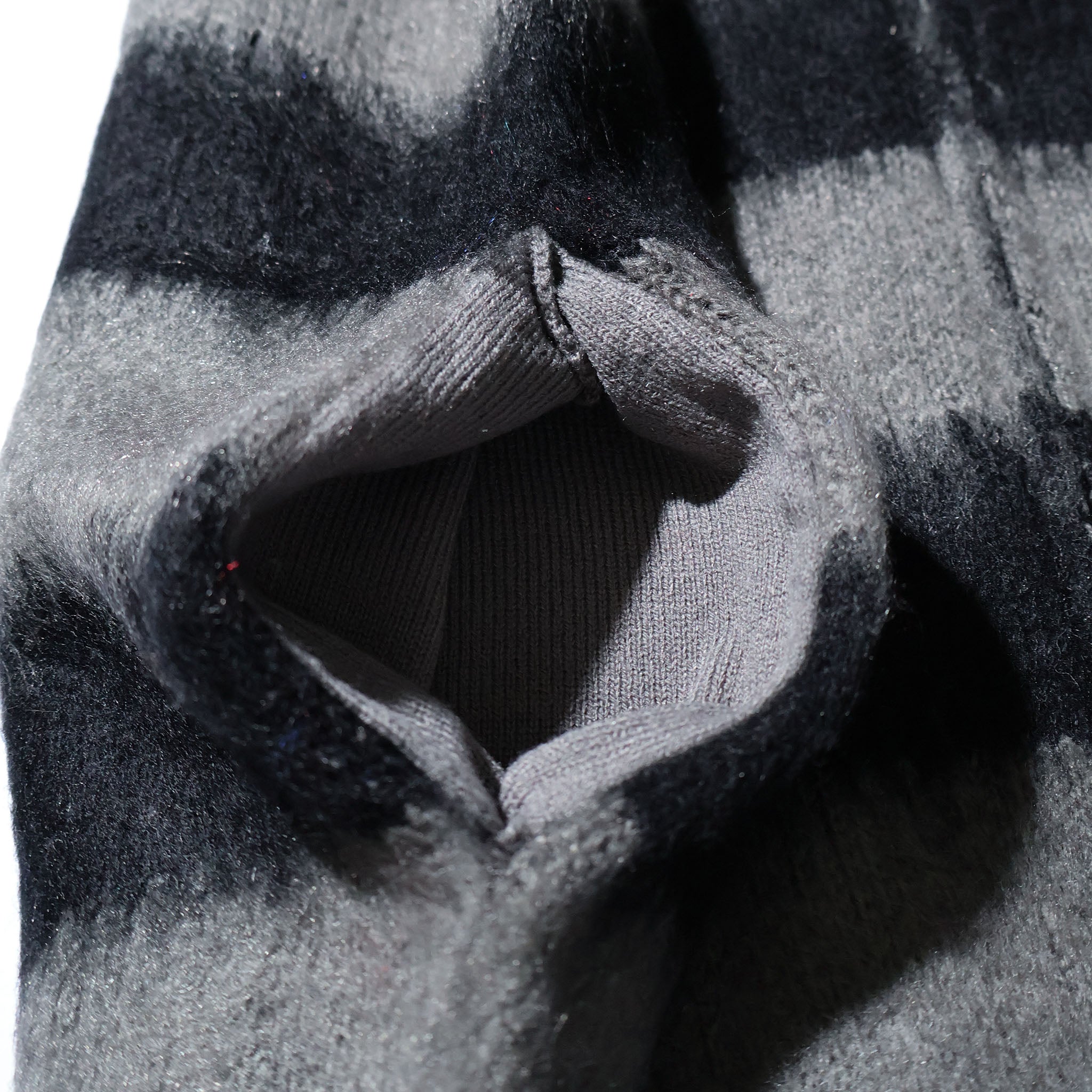 UNIVERD72 / 22335 MOHAIR TOUCH ZIP PARKA  GRAY (BORDER)