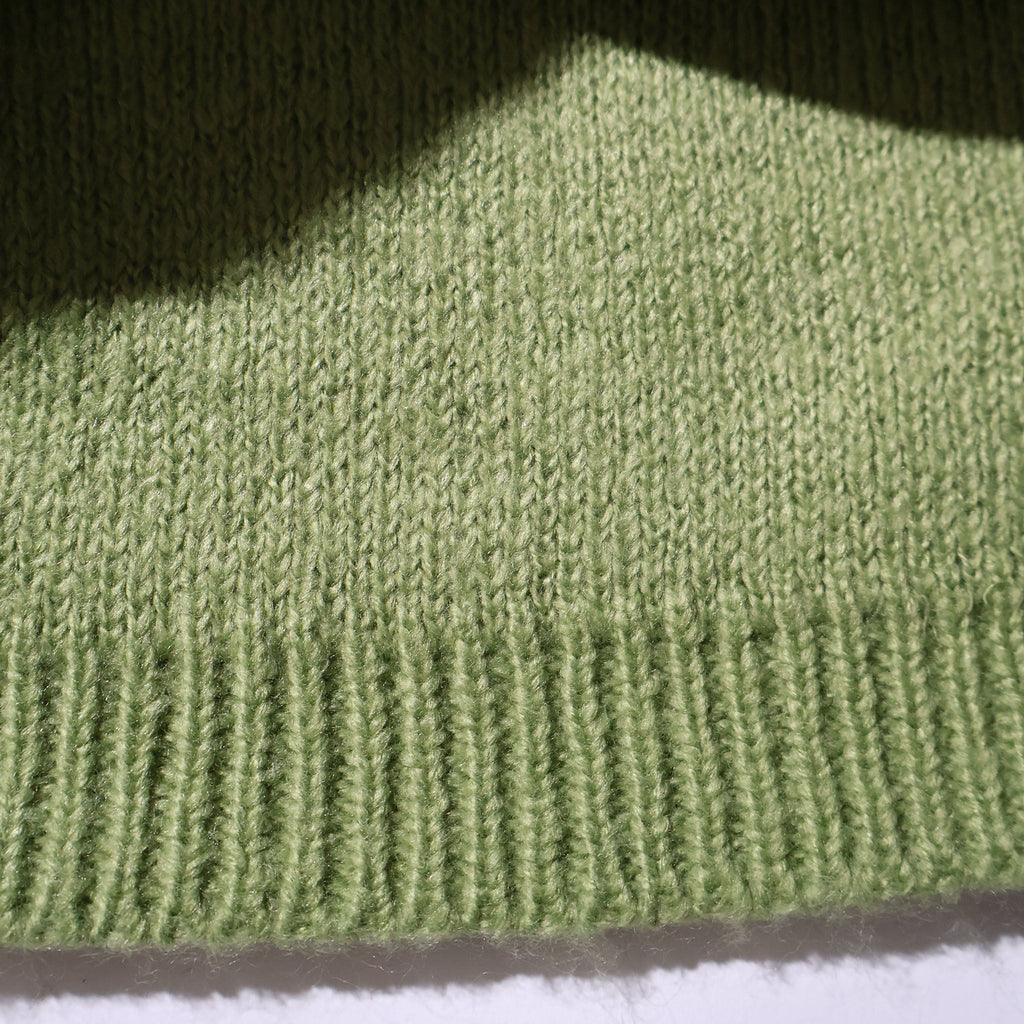 UNIVERD72 / 22327 MOHAIR TOUCH CREW NECK SWEATER GREEN