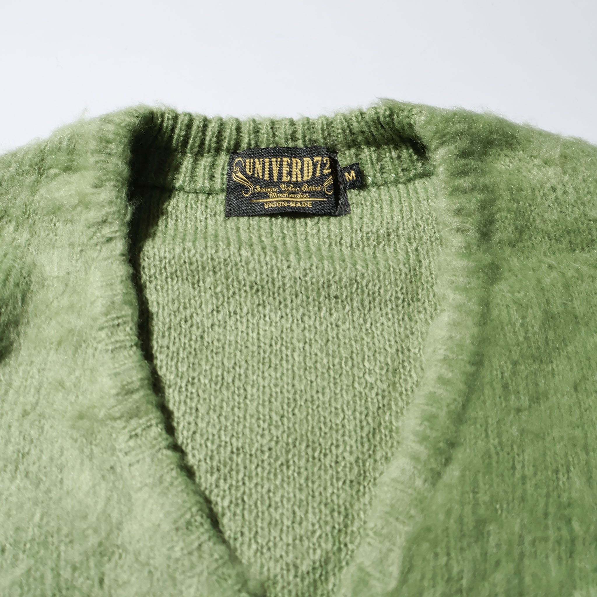 UNIVERD72 / 22326 MOHAIR TOUCH CARDIGAN GREEN