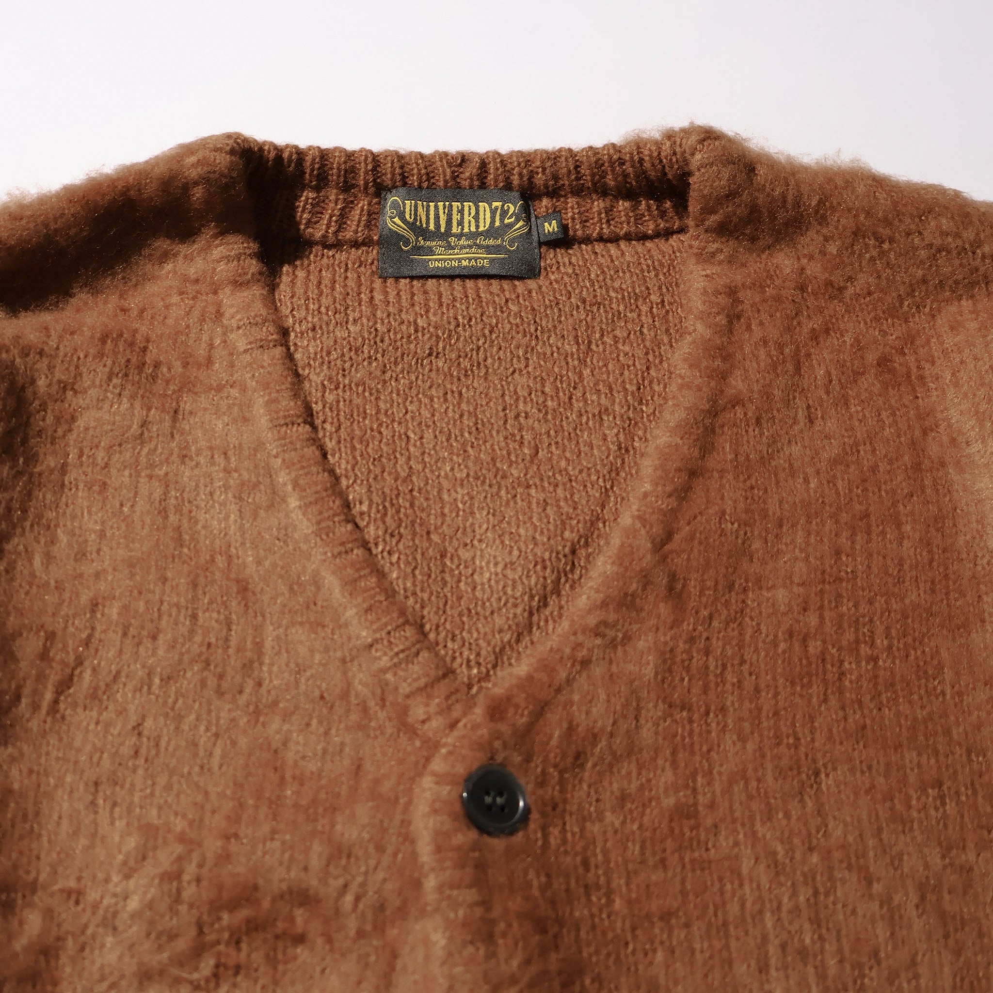 UNIVERD72 / 22326 MOHAIR TOUCH CARDIGAN BROWN