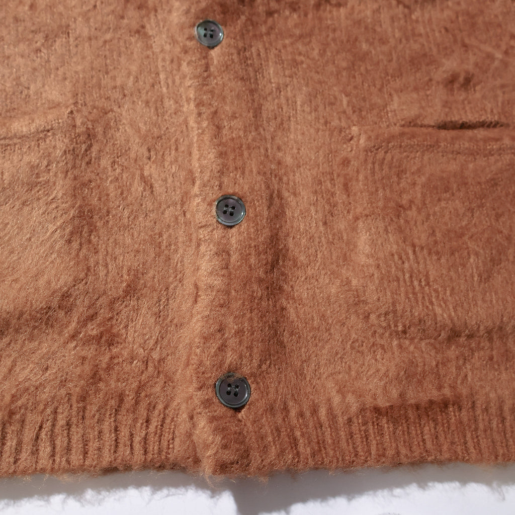 UNIVERD72 / 22326 MOHAIR TOUCH CARDIGAN BROWN