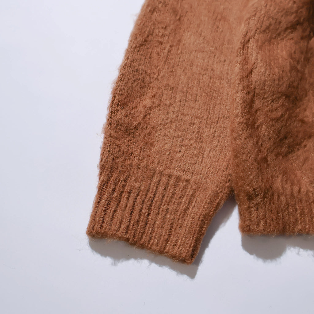 UNIVERD72 / 22326 MOHAIR TOUCH CARDIGAN BROWN