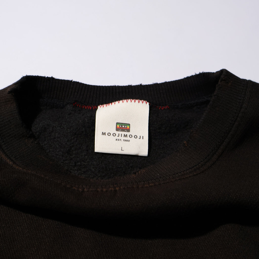 MOOJIMOOJI / CLASSIC SWEAT AGED BLACK