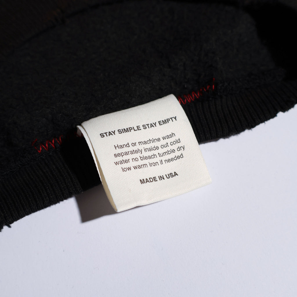 MOOJIMOOJI / CLASSIC SWEAT AGED BLACK