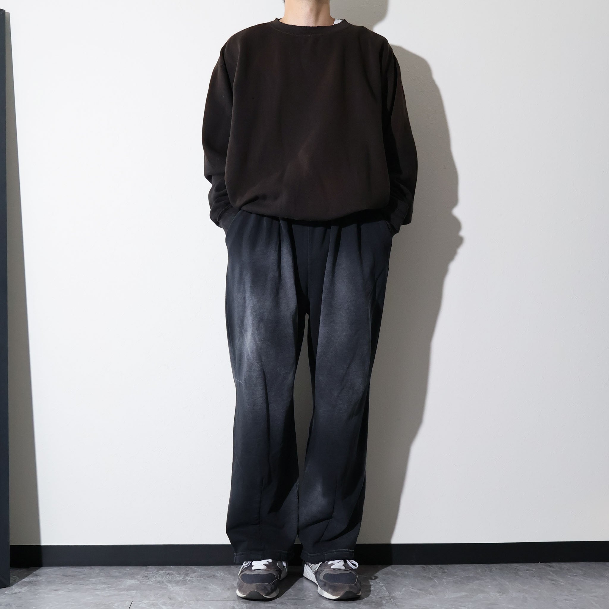 MOOJIMOOJI / SWEAT 04 PANTS AGED BLACK