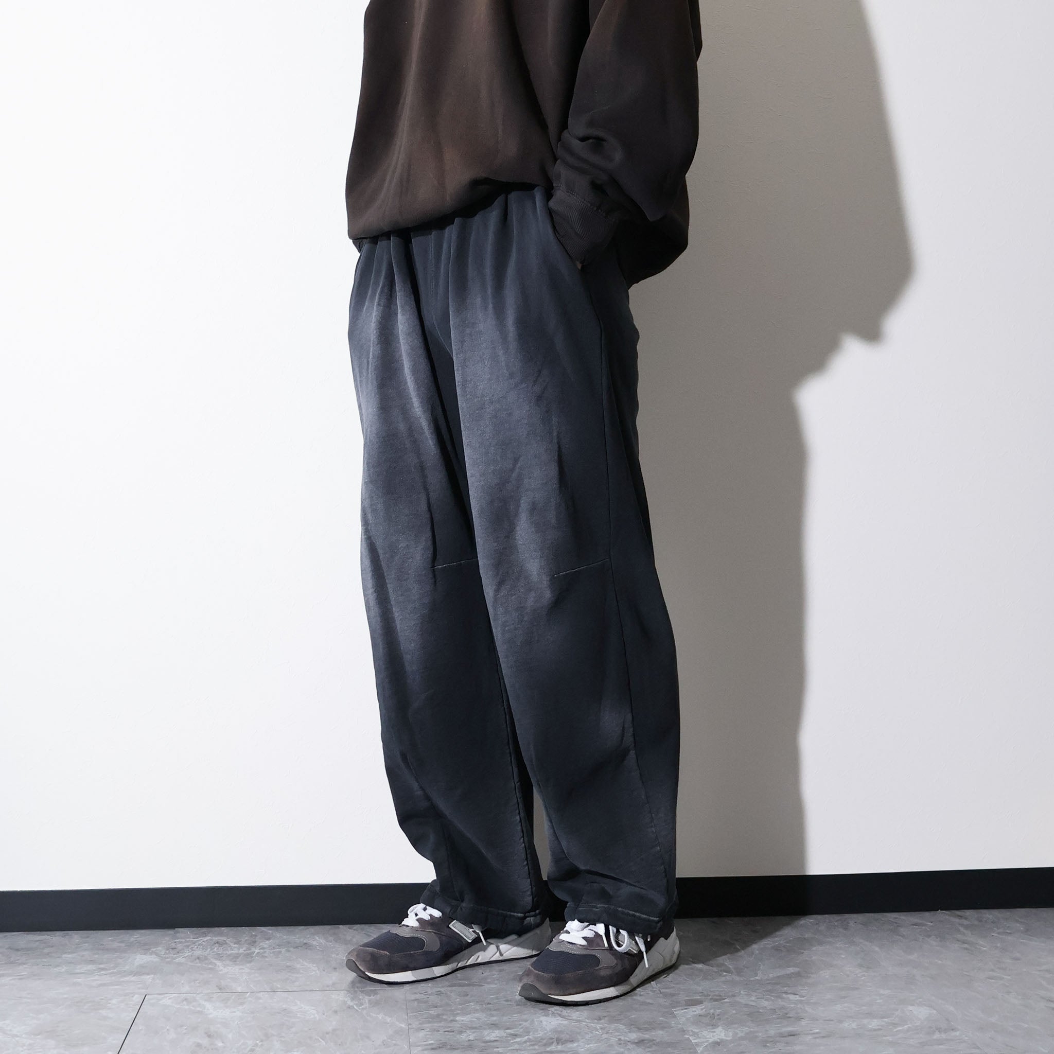 MOOJIMOOJI / SWEAT 04 PANTS AGED BLACK