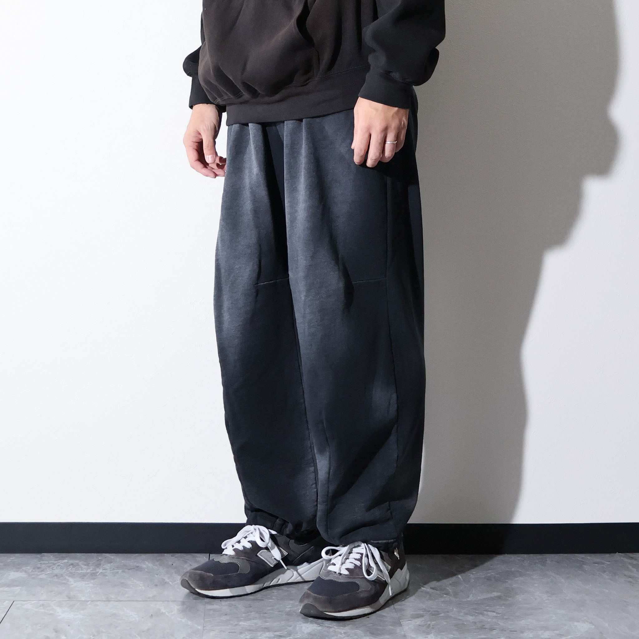 MOOJIMOOJI / SWEAT 04 PANTS AGED BLACK