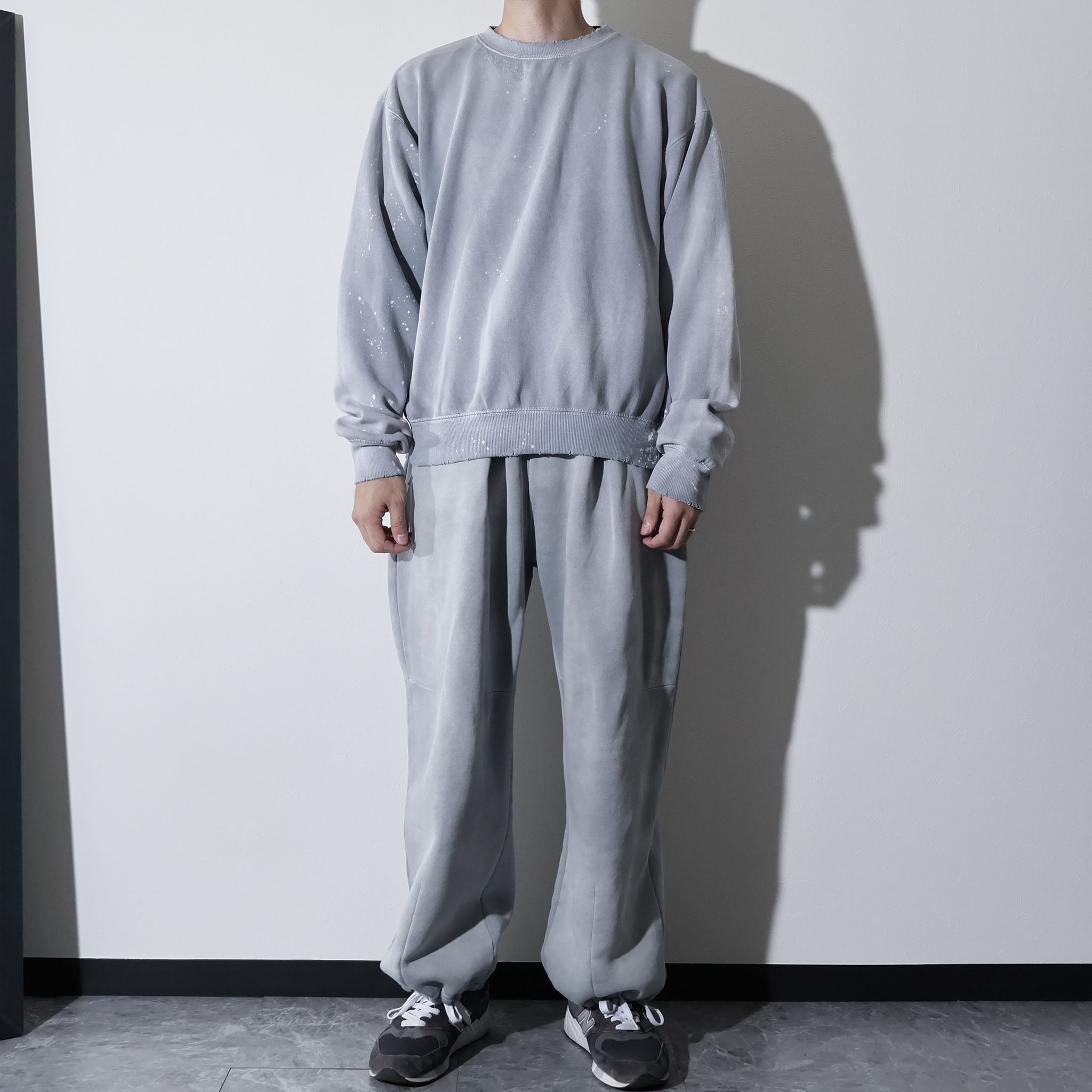 MOOJIMOOJI / CLASSIC SWEAT SPLATTER GRAY