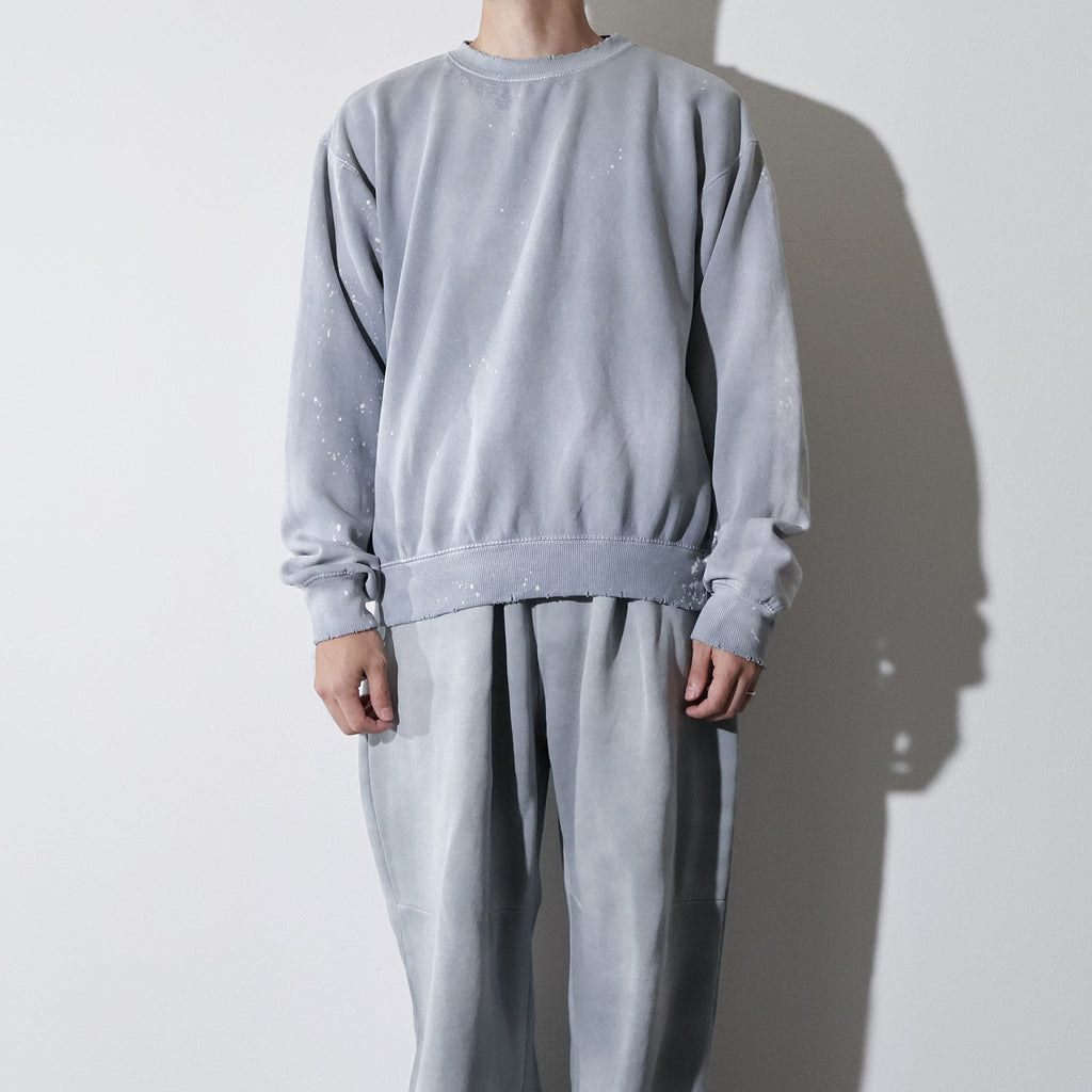 MOOJIMOOJI / CLASSIC SWEAT SPLATTER GRAY