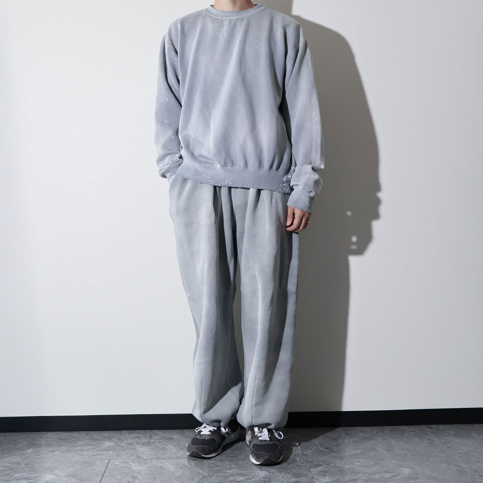 MOOJIMOOJI / CLASSIC SWEAT SPLATTER GRAY