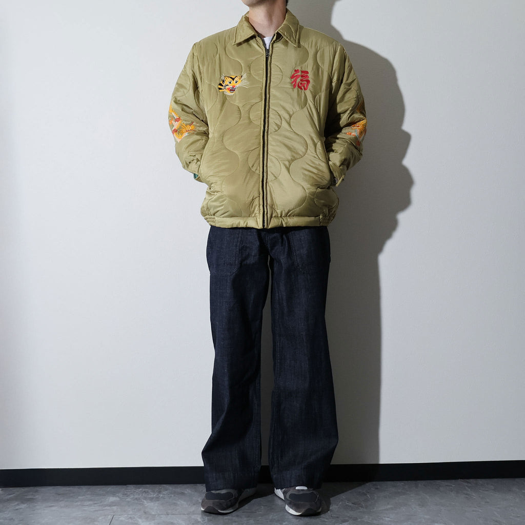 HOUSTON / 51512 NYLON VIETNAM JACKET OLIVE (MAP)