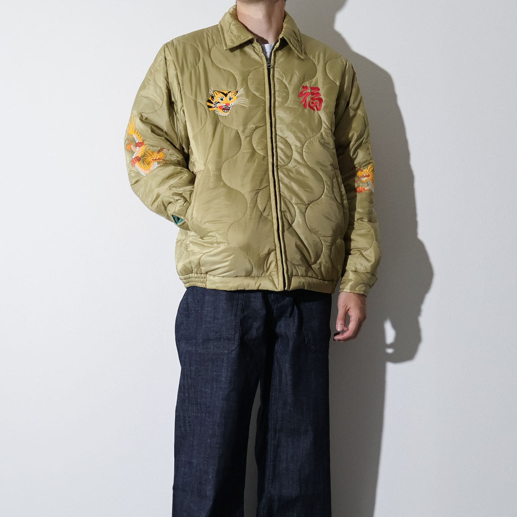 HOUSTON / 51512 NYLON VIETNAM JACKET OLIVE (MAP)
