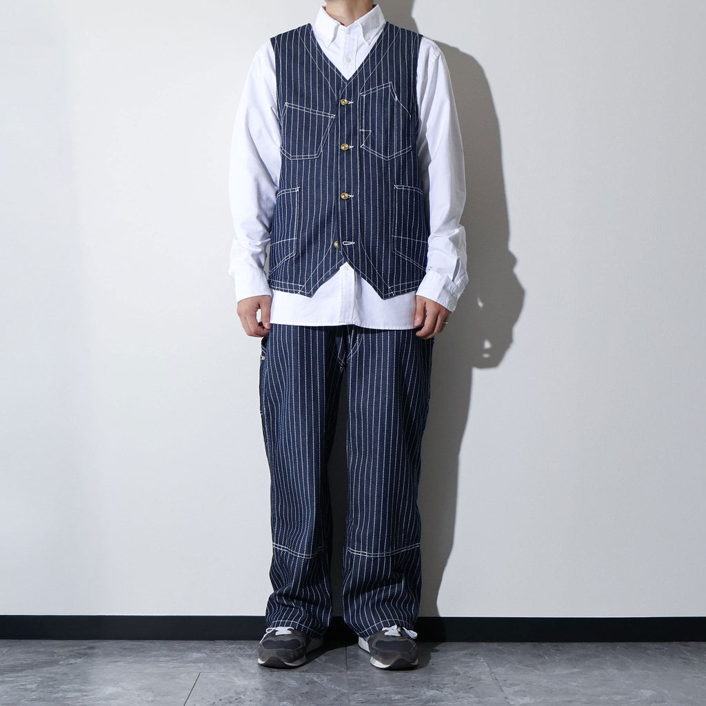 HOUSTON / 10165 WABASH DENIM DOUBLE KNEE PAINTER PANTS