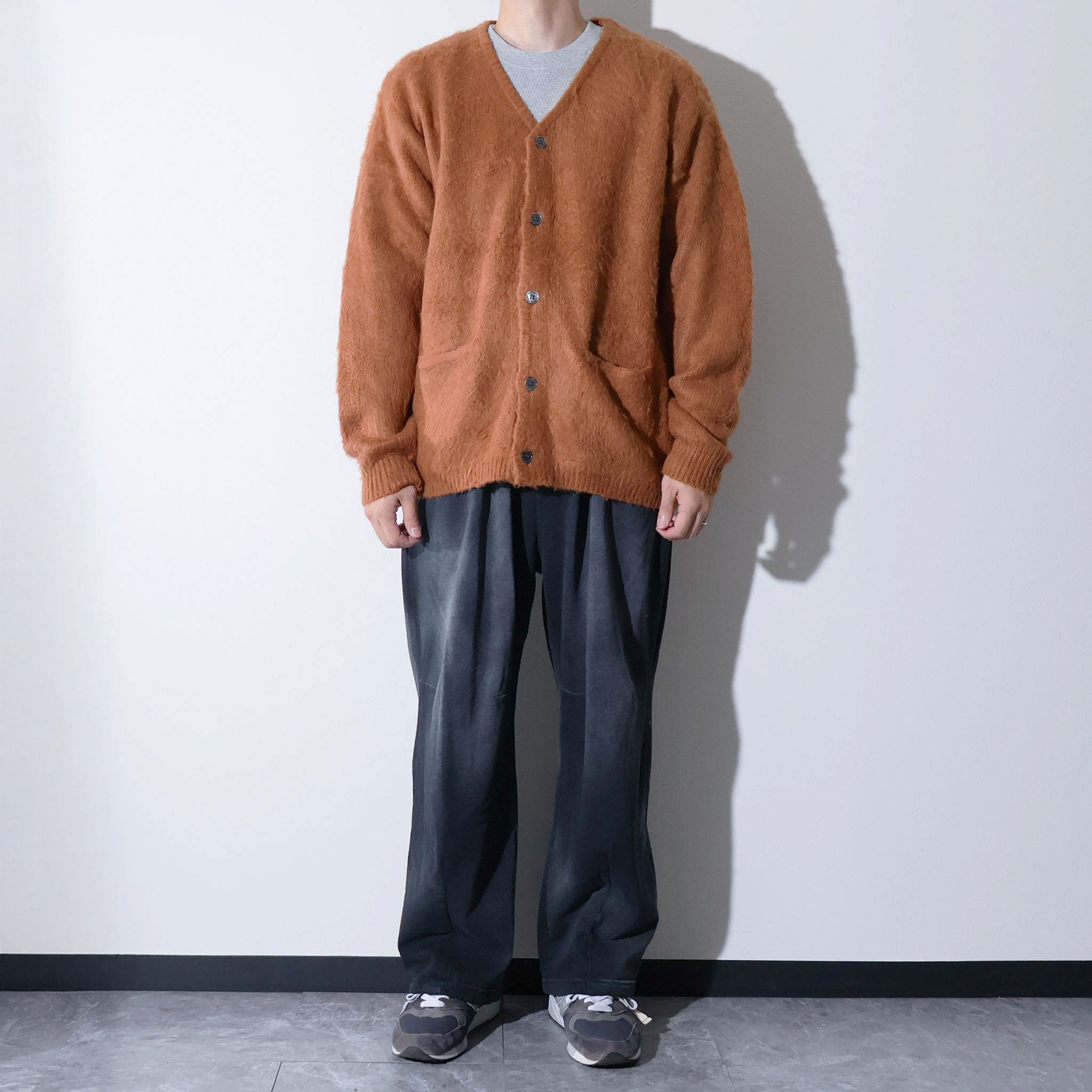 UNIVERD72 / 22326 MOHAIR TOUCH CARDIGAN BROWN