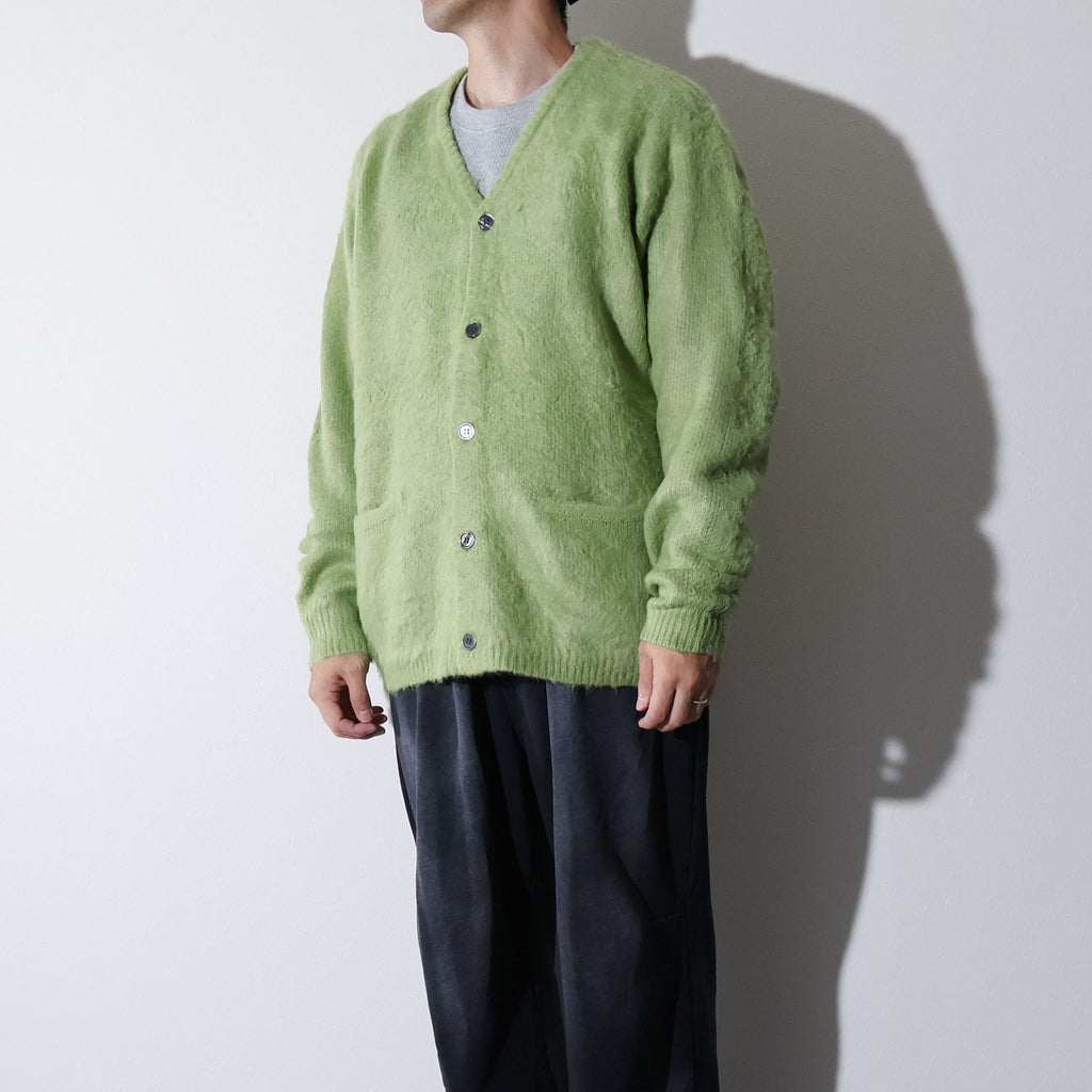 UNIVERD72 / 22326 MOHAIR TOUCH CARDIGAN GREEN