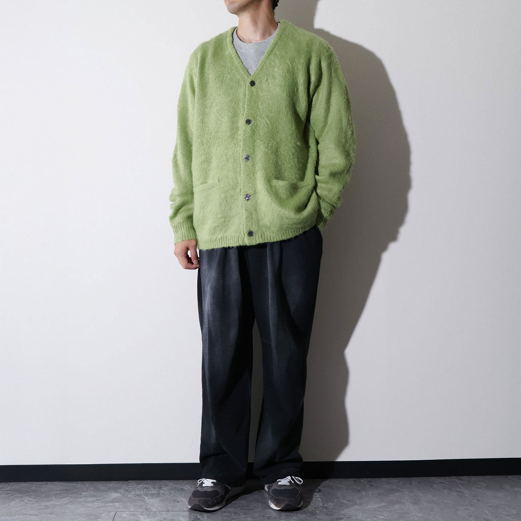 UNIVERD72 / 22326 MOHAIR TOUCH CARDIGAN GREEN