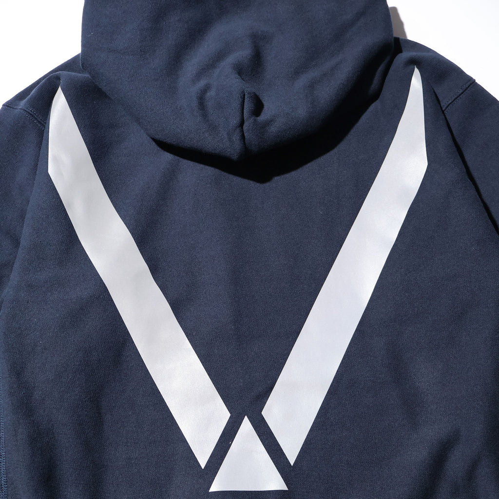 HOUSTON / 22370 PRINT U.S COTTON R/W HOODIE (USAFA) NAVY