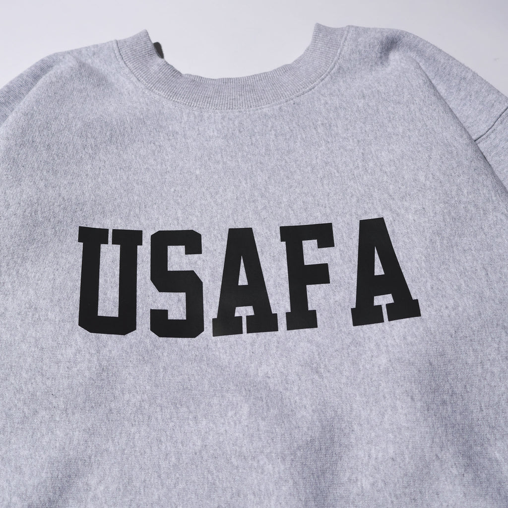 HOUSTON / 22369 PRINT U.S COTTON R/W SWEAT (USAFA) GRAY
