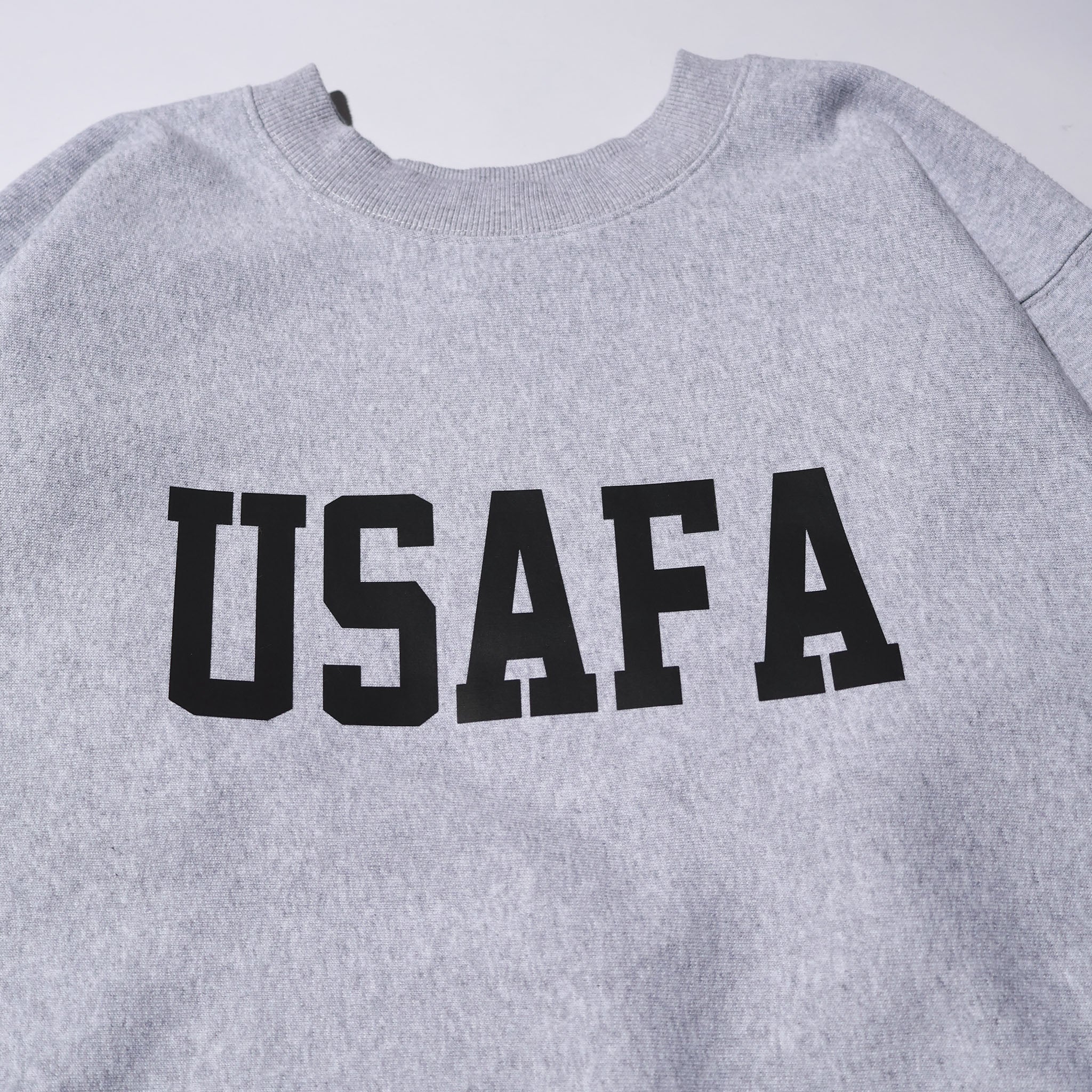 HOUSTON / 22369 PRINT U.S COTTON R/W SWEAT (USAFA) GRAY