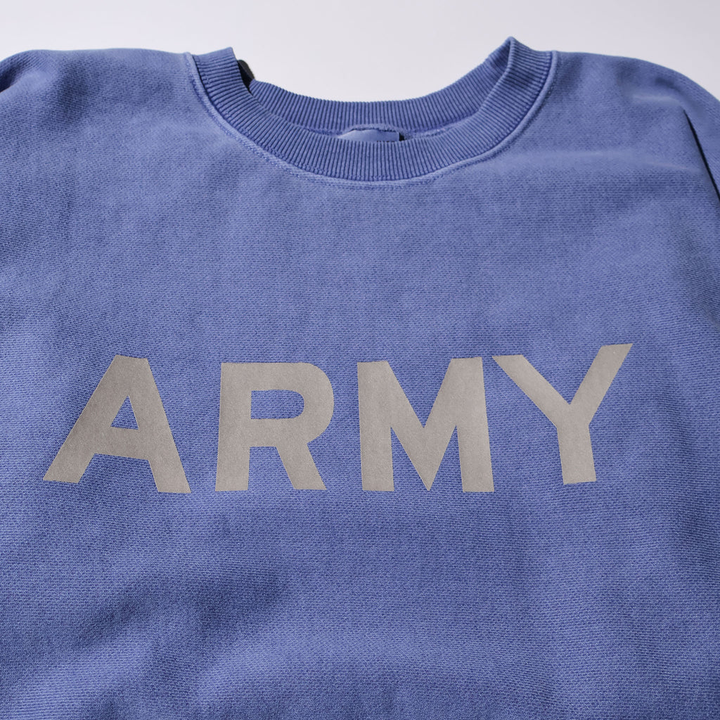 HOUSTON / 22344 PIGMENT R/W SWEAT SHIRT (ARMY) BLUE