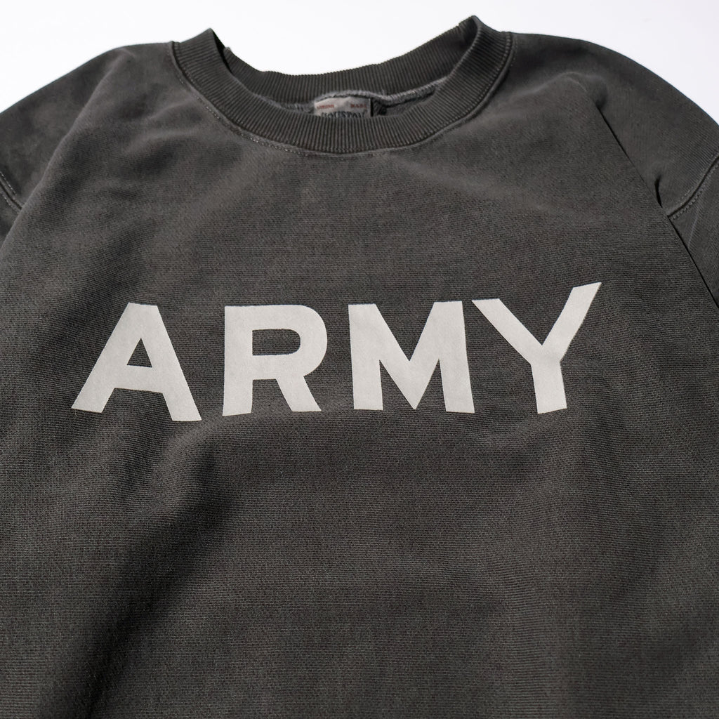 HOUSTON / 22344 PIGMENT R/W SWEAT SHIRT (ARMY) BLACK