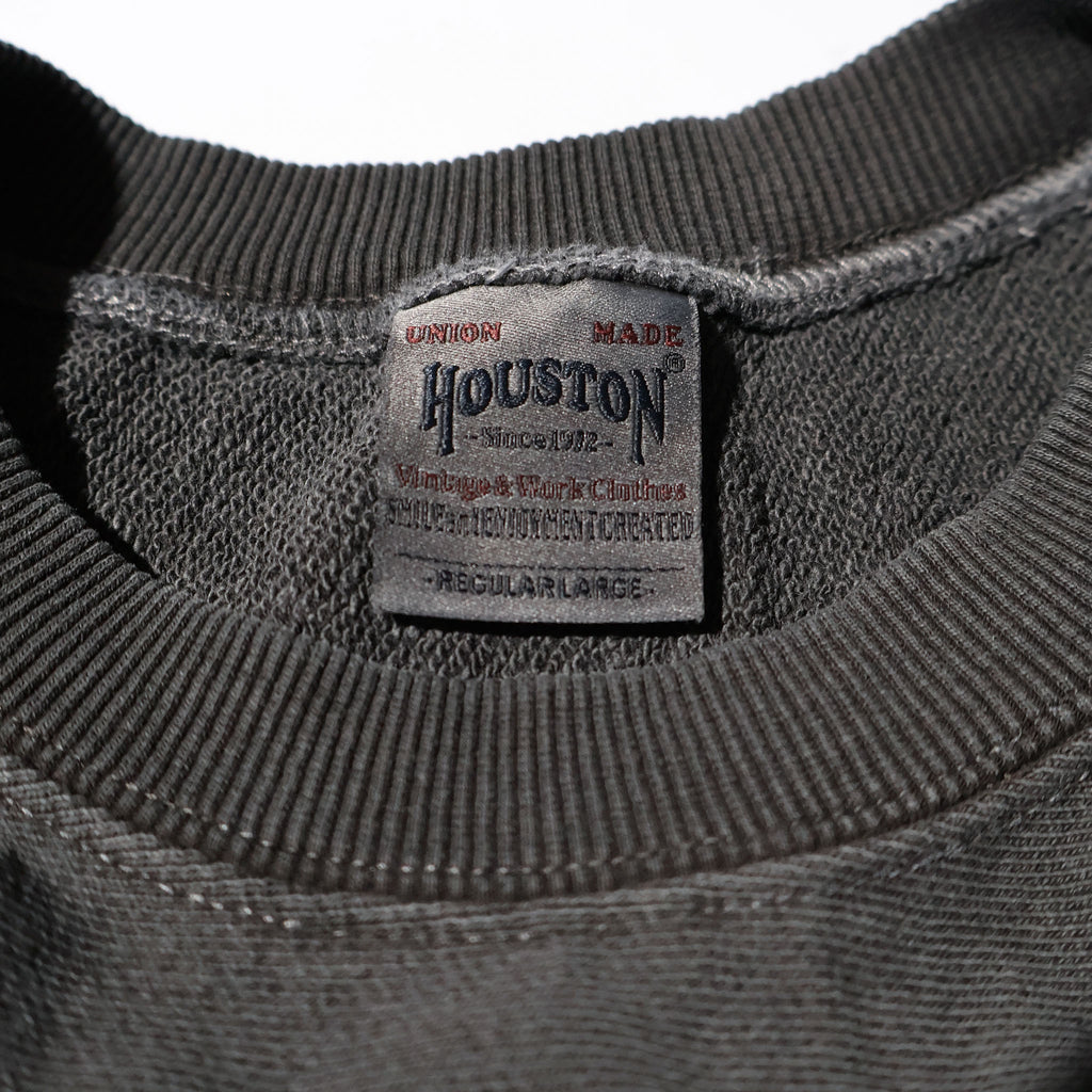 HOUSTON / 22344 PIGMENT R/W SWEAT SHIRT (ARMY) BLACK