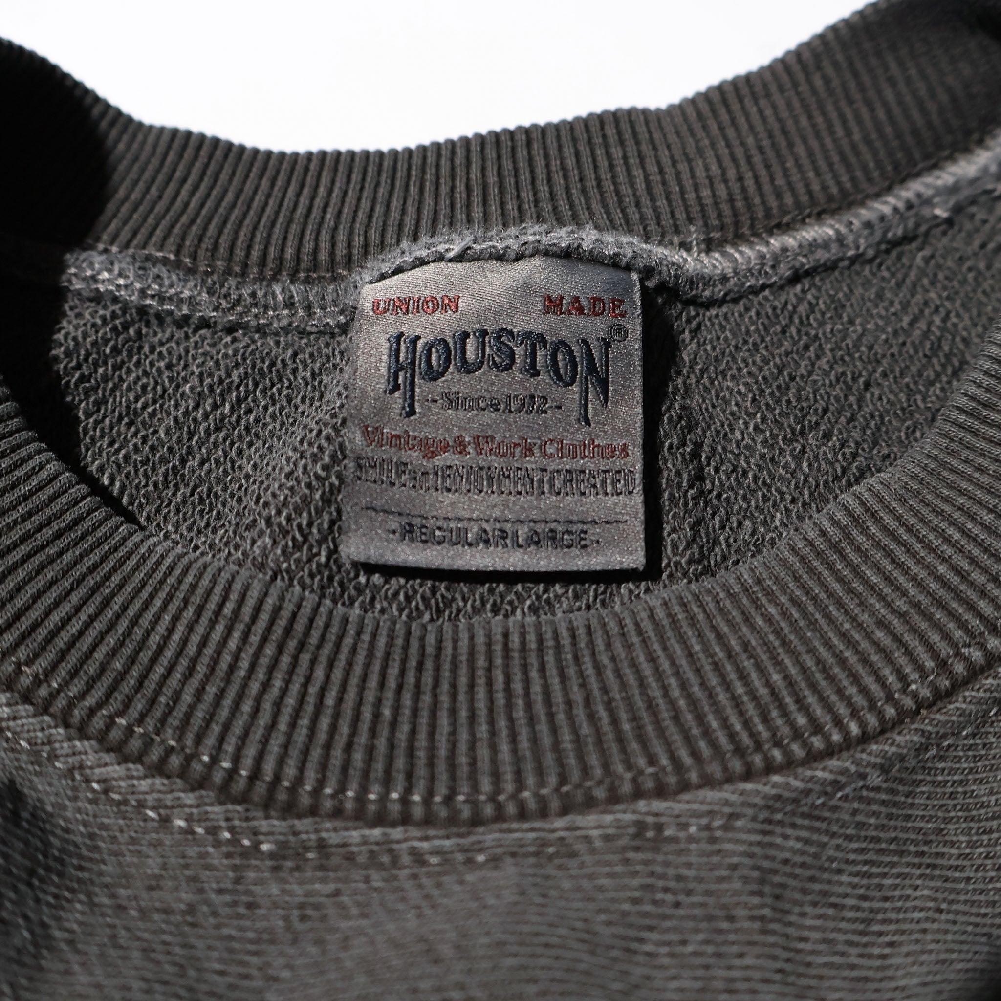 HOUSTON / 22344 PIGMENT R/W SWEAT SHIRT (ARMY) BLACK