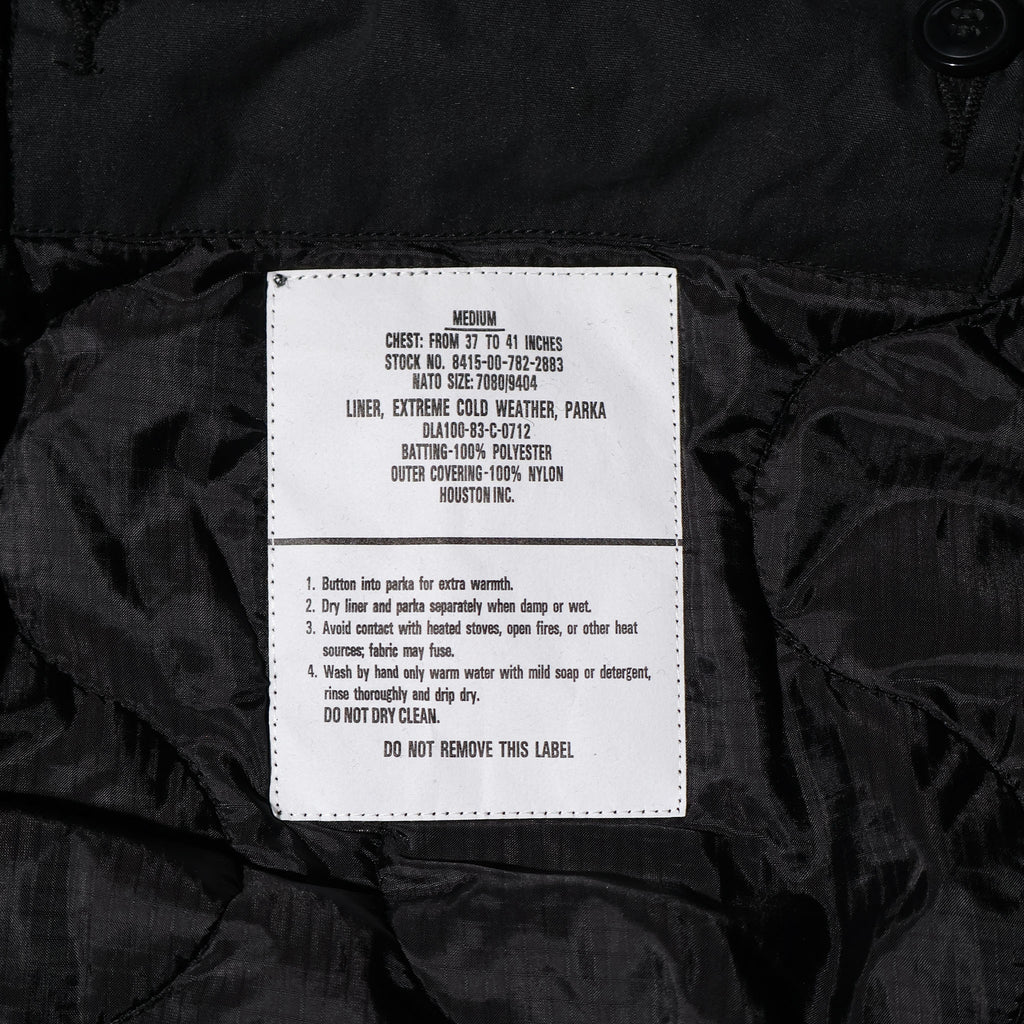 HOUSTON / 5410 M-65 PARKA with LINER BLACK
